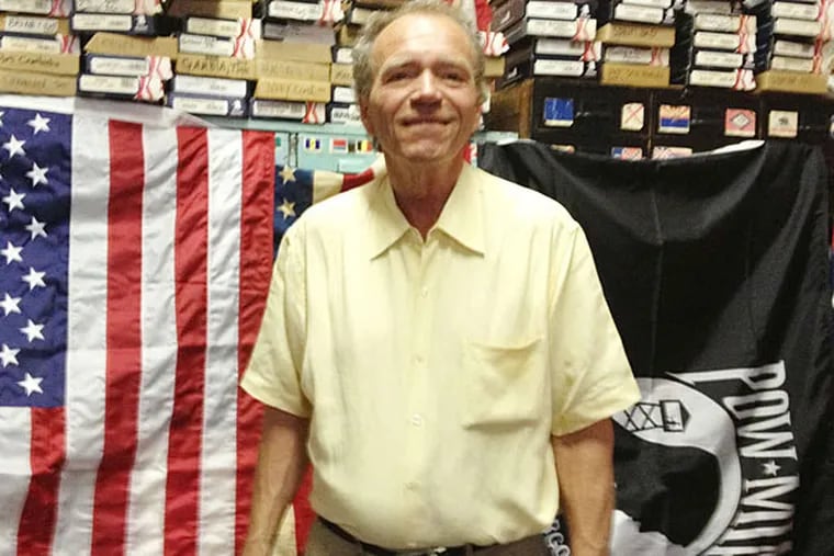 Tim O'Connor, longtime owner of Humphrys Flag Co. (Michael Hinkelman/Staff)