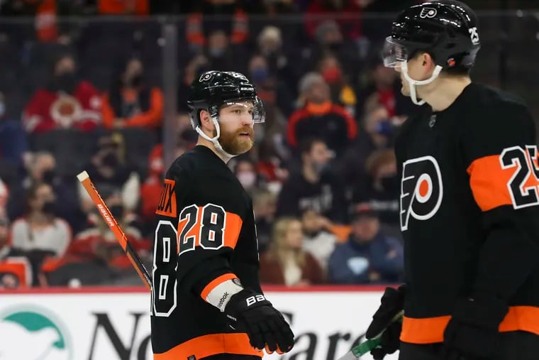 Flyers captain Claude Giroux is playing in the final year of his contract. With the trade deadline imminent on March 21, Giroux would have to waive his no-movement clause for general manager Chuck Fletcher to facilitate a transaction with another team.
