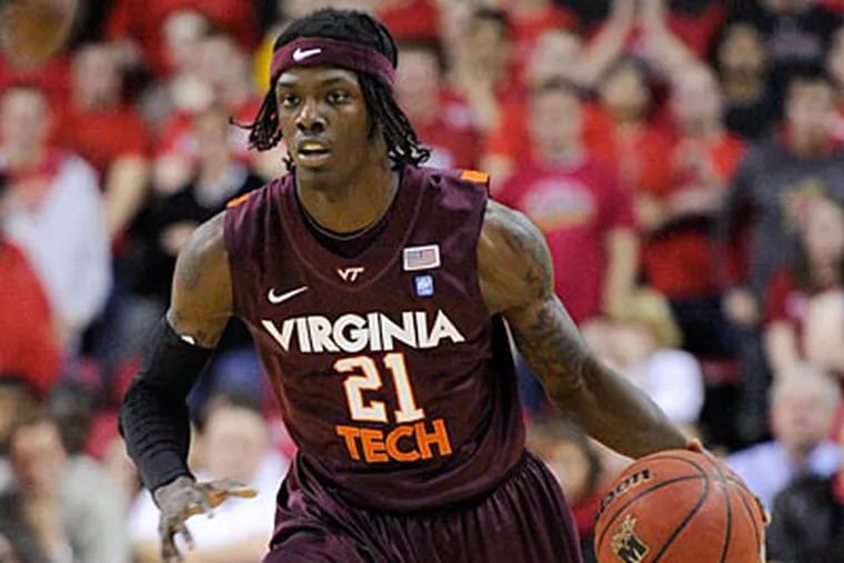 Sophomore Tyrone Garland is transferring from Virginia Tech to La Salle. (Nick Wass/AP)