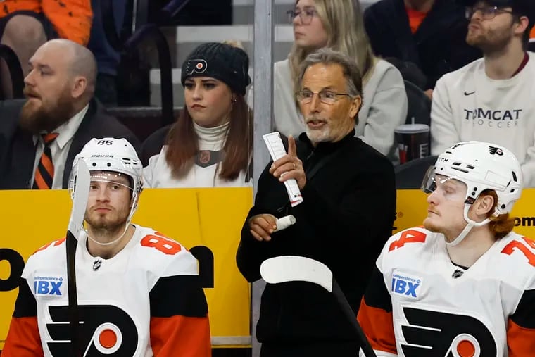 Coach John Tortorella has seen the Flyers plummet out of playoff position.