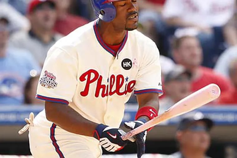 “You tell me where he can go,” Charlie Manuel said when asked whether Jimmy Rollins should be moved out of the leadoff spot. (Ron Cortes / Staff Photographer)