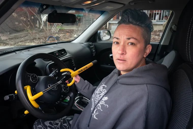 Despite Philadelphia police participating in a free steering wheel lock distribution program run by Kia and Hyundai, West Philly resident Amy Nieves-Renz had to purchase her own after her 2018 Kia Soul was stolen and recovered. Nieves-Renz said she was never notified about the distributions, which the department abruptly halted.