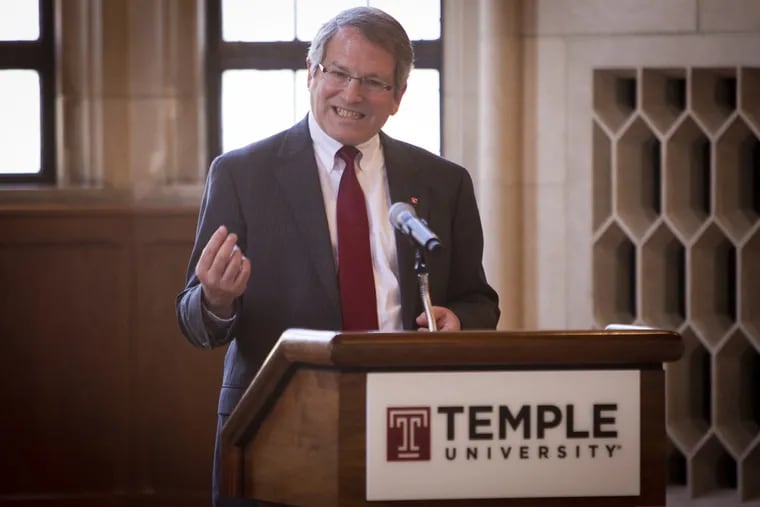 Neil Theobald, former president of Temple University, has a new job at the University of Wyoming.