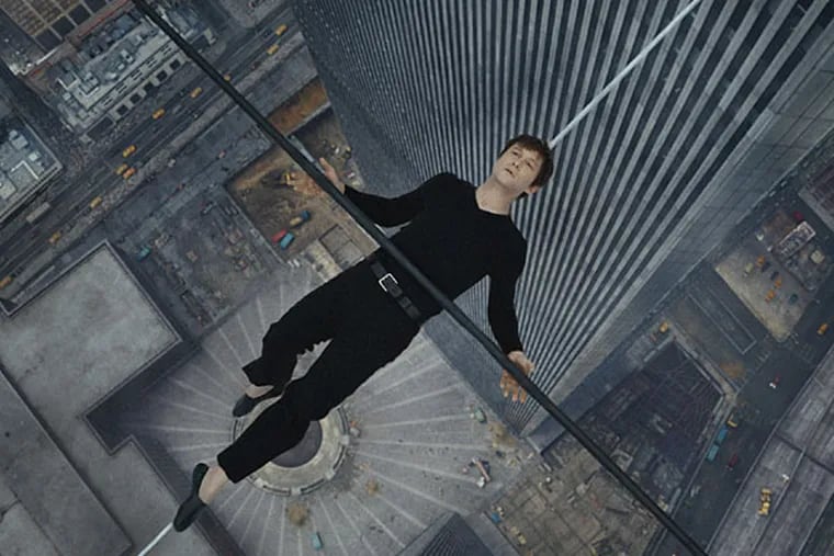 Joseph Gordon-Levitt plays death-defying high-wire aerialist Philippe Petit in Robert Zemeckis' &quot;The Walk.&quot;  (Photo: Sony)