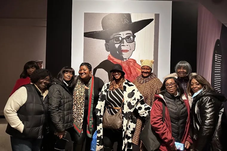 A group from the Strawberry Mansion Neighborhood and Homeowners Association visited the "Ann Lowe: American Couturier" exhibit at Winterthur Museum in Delaware in January 2024.