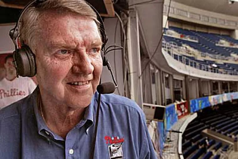 Harry "Harry the K" Kalas was the voice of the Phillies from the day Veterans Stadium opened in 1971 until April 13, 2009. (George Widman/AP File Photo)