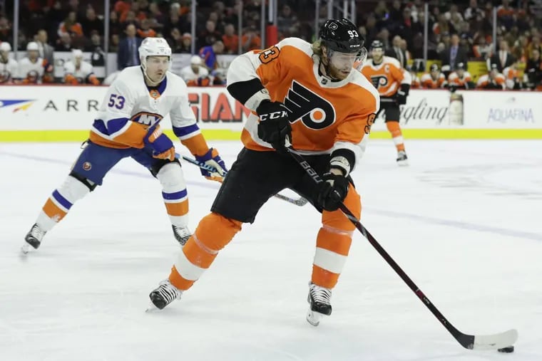 Philadelphia Flyers right wing Jakub Voracek has become the National Hockey League’s top playmaker with 47 assists.