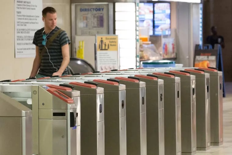 As SEPTA prepares to expand its Key card to Regional Rail, the five biggest stations are being retrofitted with new fare gates. But it will be a tight squeeze in many places, including the SEPTA concourse in 30th Street Station. 