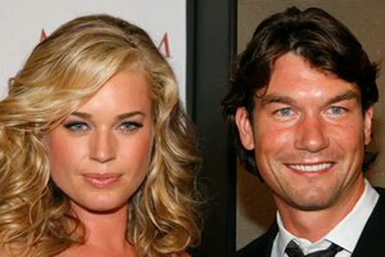 Rebecca Romijn, Jerry O&#0039;Connell, now woman and husband. (See &quot;Romijn off the market.&quot;)