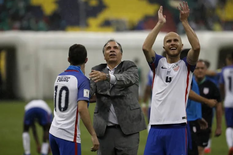The United States men’s national soccer team is undefeated in four World Cup qualifying games since the dismissal of Jurgen Klinsmann and the return of Bruce Arena (center) to the helm.
