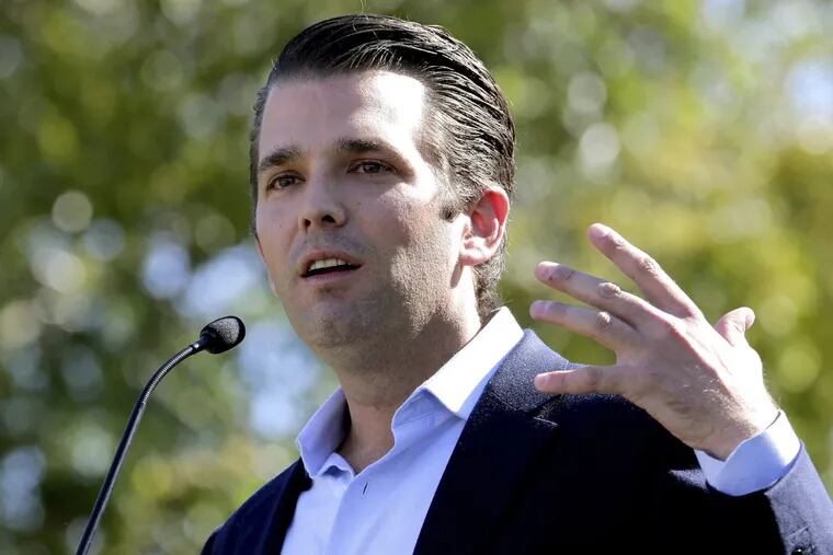 Donald Trump Jr. seems eager in his emails to want to obtain information damaging to Hillary Clinton