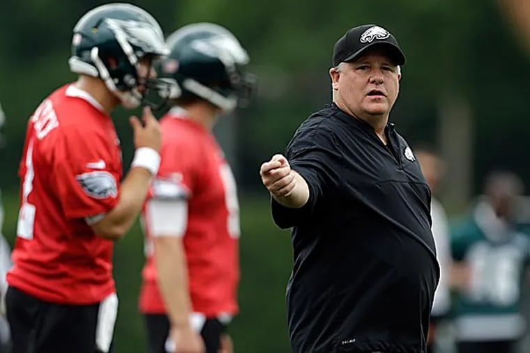 The Eagles have a lot of learning to do, along with a lot of winnowing of players, in the early days of the Chip Kelly era. (Matt Rourke/AP)
