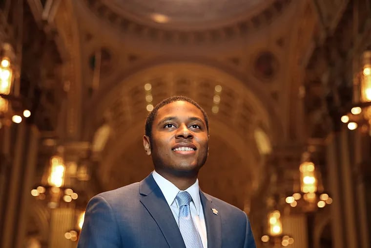 Stefan Johnson is doing big things, including coordinating Pope Francis’ Mass at the basilica. (DAVID MAIALETTI/STAFF PHOTOGRAPHER)