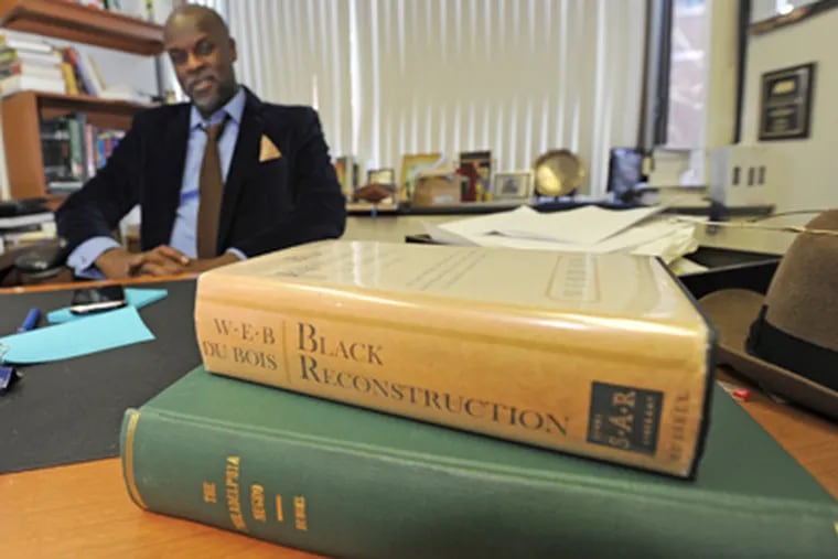 University of Pennsylvania sociologist Tukufu Zuberi led the drive to have W.E.B. Du Bois appointed an honorary emeritus professor of sociology and Africana studies at the school. (April Saul / Staff Photographer)