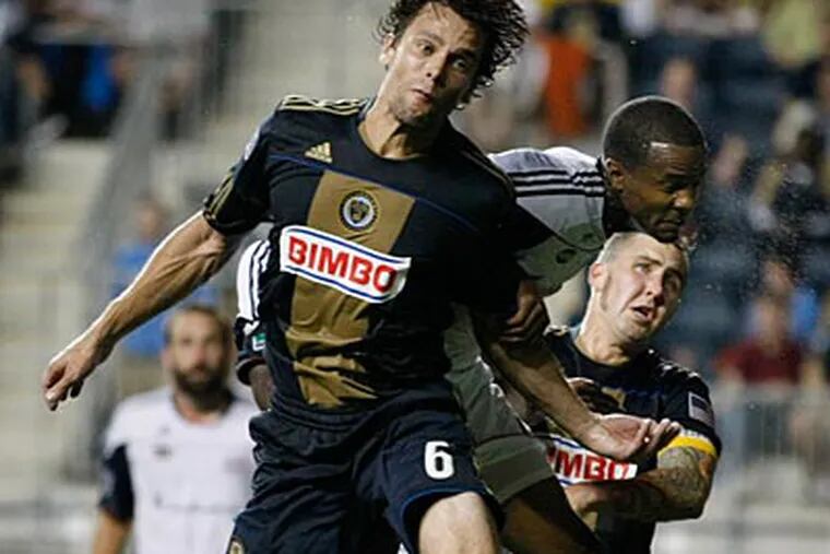 The Union had to rally from a three-goal deficit just to salvage a tie against New England. (Michael S. Wirtz/Staff Photographer)