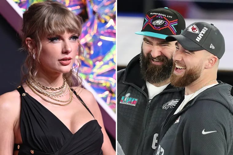 Taylor Swift has been spotted in Kansas City Chiefs gear plenty of times since she started dating tight end Travis Kelce. Now her father, a longtime Eagles fan, is, too. And Jason Kelce isn't happy.