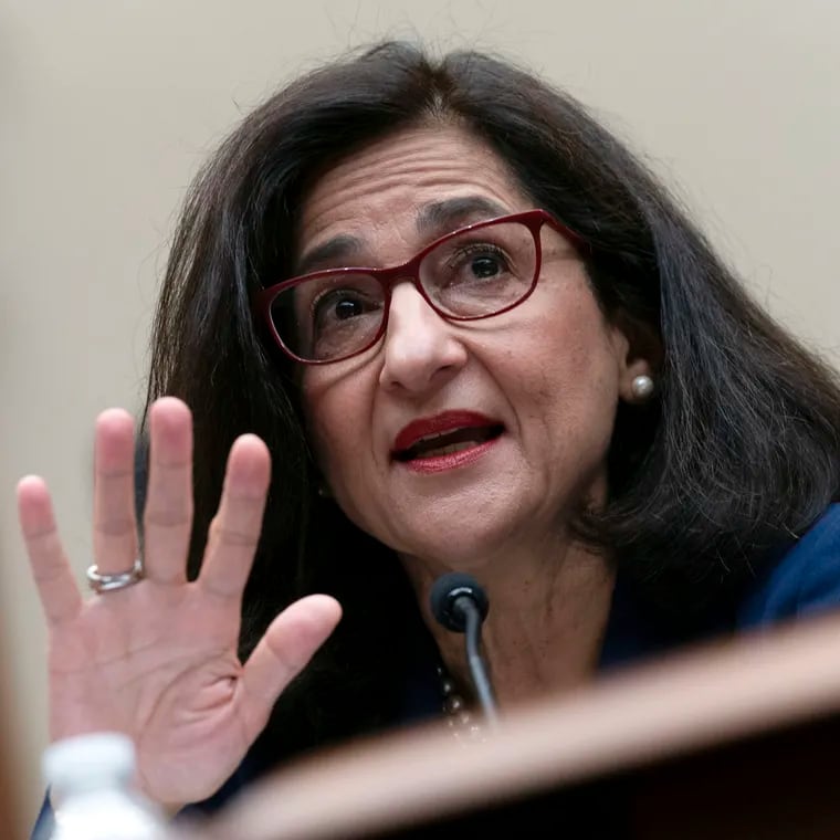 Columbia University President Nemat (Minouche) Shafik testifies before the House Committee on Education and the Workforce hearing on "Columbia in Crisis: Columbia University's Response to Antisemitism" on Capitol Hill in Washington last week.