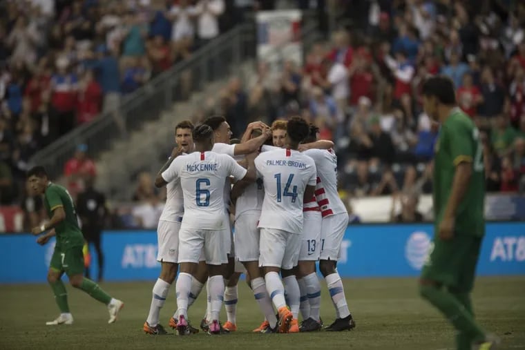 Walker Zimmerman, Josh Sargent and Tim Weah scored goals in the United States men’s national soccer team’s 3-0 win over Bolivia at Talen Energy Stadium.