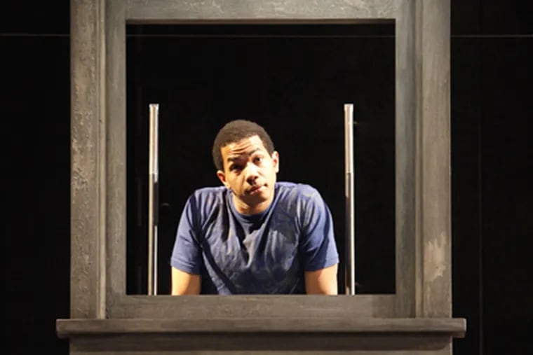 The McCarter Theatre Center in Princeton presents Alano Miller (Marcus) in Marcus; or The Secret of Sweet, the third play in Tarell Alvin McCraney's trilogy, "The Brother/Sister Plays," playing through June 21. (Photo credit: Richard Termine.)