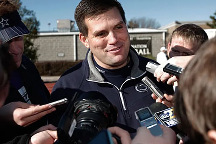 "His spirits are really good," Jay Paterno said of his father, Joe. "He's a fighter." (AP)