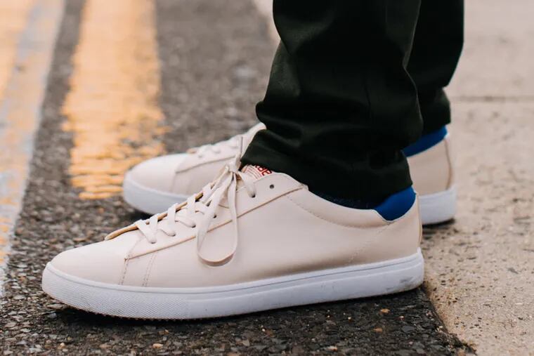 South Street retailer P’s &amp; Q’s partnered with Clae to to create a sneaker with a Philadelphia Cream Cheese theme. There's just one problem...