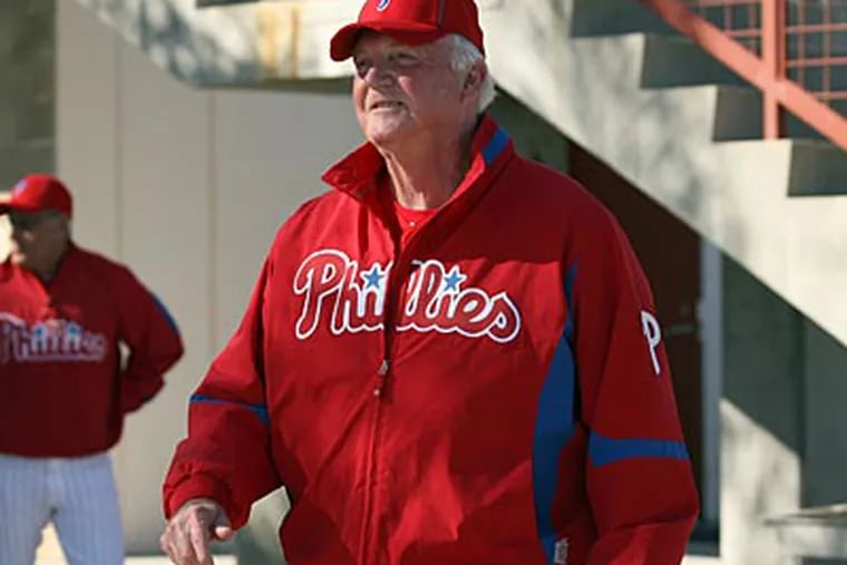 Charlie Manuel doesn't want to think about anything but baseball once the season starts. (Yong Kim / Staff Photographer)