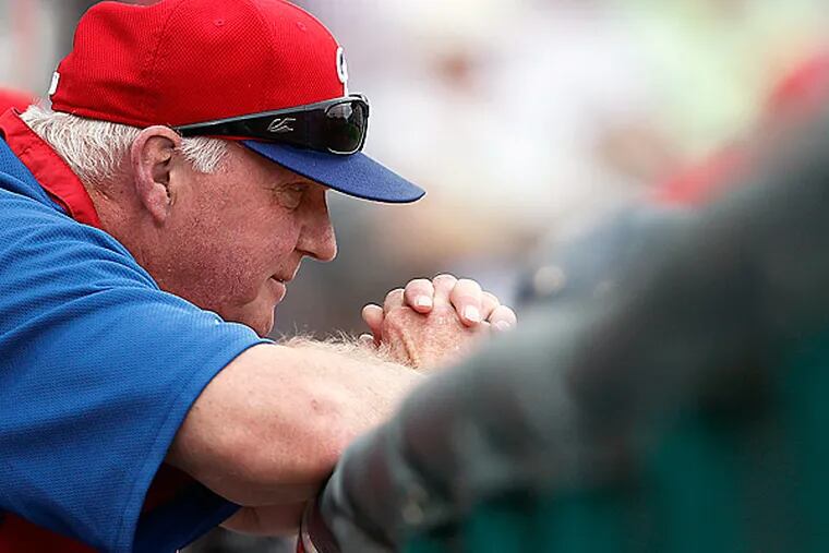 Phillies manager Charlie Manuel. (David Maialetti/Staff Photographer)