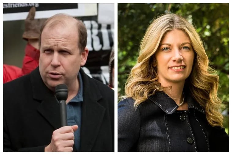 Pennsylvania State Sen. Daylin Leach (left) recently lashed out at Katie Muth, a fellow Democrat running for the state Senate. He said "our 'truce' is over in an email to a Democratic Party official.