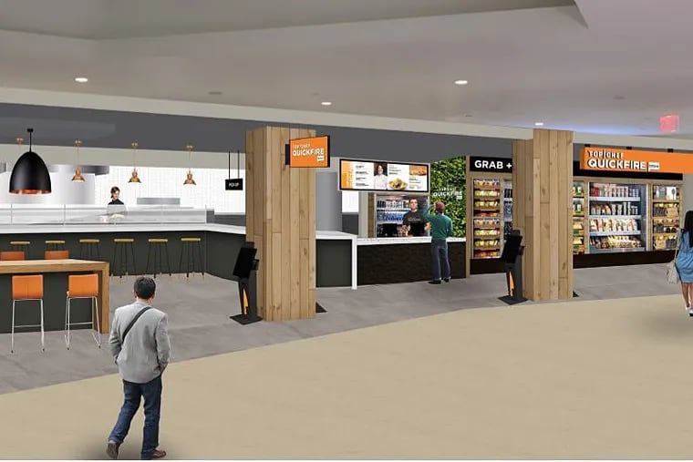Rendering of the Top Chef Quickfire eatery, due to open in January at the Comcast Center concourse.