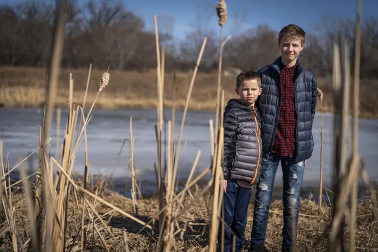 “I ran as fast as I could,” Emerson Olson, 14, said. He and his brother Everett, 11, were playing basketball when they saw Sheree Risvold go through pond ice.