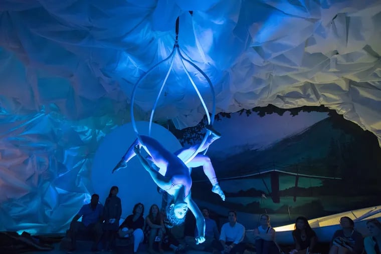 Figmago, an immersive art and performance piece created by mural artist Meg Saligman and choreographer Brian Sanders, opened this past Wednesday.