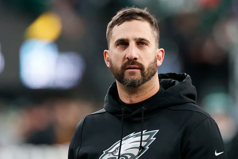 Eagles Head Coach Nick Sirianni against the New York Jets on Sunday, December 5, 2021 at MetLife Stadium in East Rutherford, New Jersey.