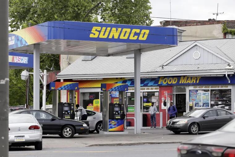 A Sunoco gas station at 33rd and York Streets in Philadelphia.