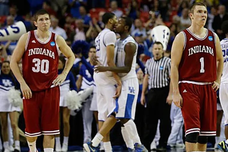 Indiana was eliminated from the NCAA Tournament after falling to Kentucky, 102-90. (David J. Phillip/AP)