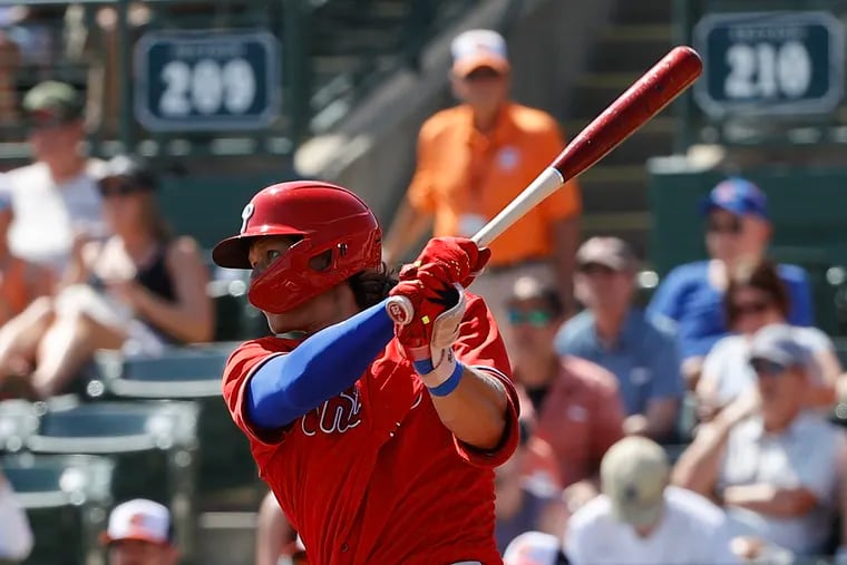 Phillies third baseman Alec Bohm hit his third home run of the spring against the Orioles on Monday.