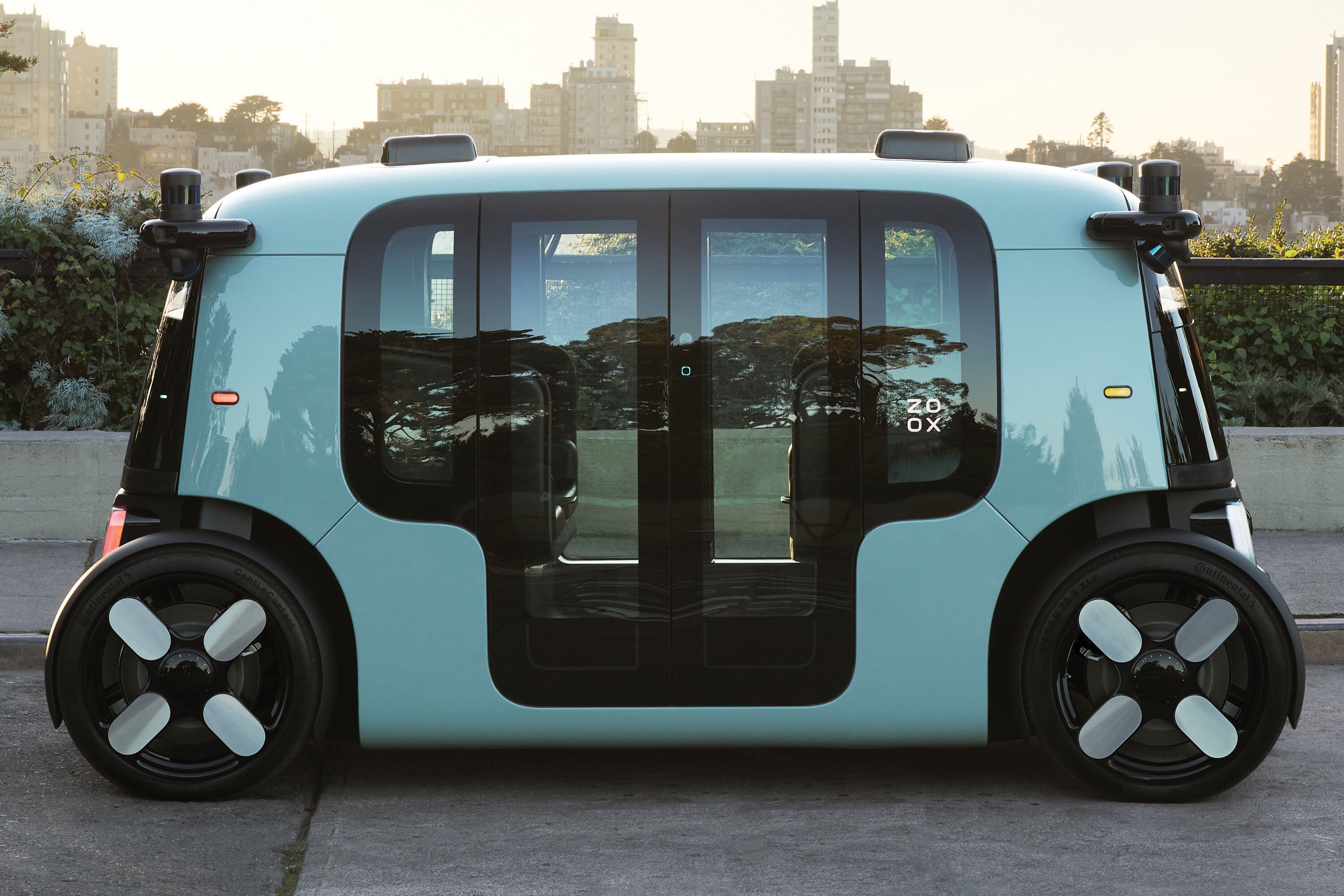 s Zoox unveils electric robotaxi that can travel up to 75 mph