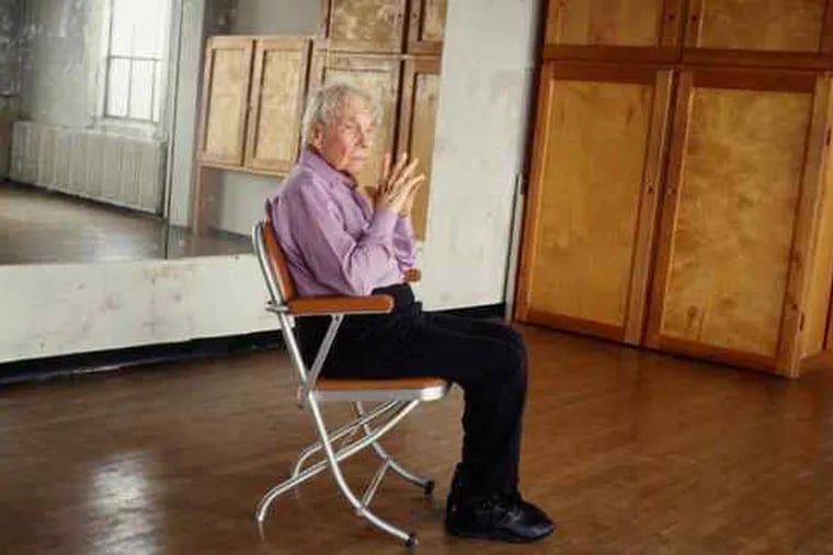 Tacita Dean's film study of Merce Cunningham, 88, seated in stillness. The show at the Institute for Contemporary Art runs through March 21.