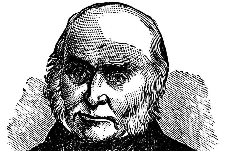 From an 1875 engraving of  John Quincy Adams.