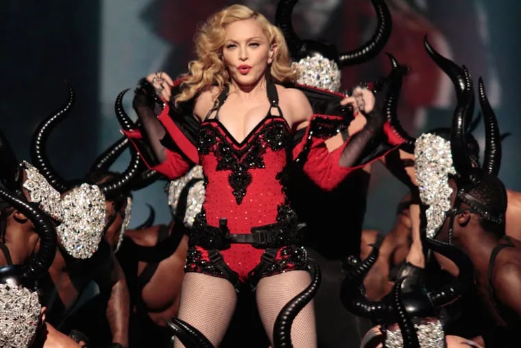 Madonna performing at the Grammy Awards in February.