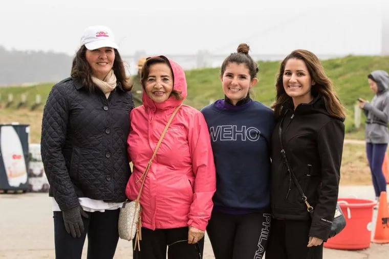 Three generations of migraine sufferers at a charity event in San Francisco this year: Shirley Kessel, her mother, Nancy Steinman, and children Sydney Kessel and Julia Kessel.