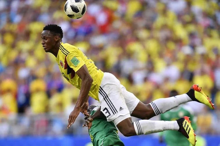Yerry Mina leads Colombia on defense and offense as they aim to take down England in the World Cup's Round of 16.