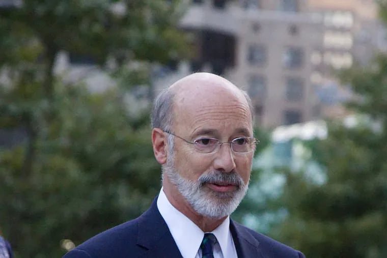 Pennsylvania Gov. Tom Wolf. His Administration is working with Republicans to transfer Civil Service Commission hiring powers to direct political appointees. Veterans groups and Civil Service commissioners warn that opens the door for a return of old-fashioned partisan corruption.