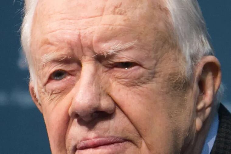 Jimmy Carter told his church: &quot;A lot of people prayedfor me, and I appreciate that.&quot;
