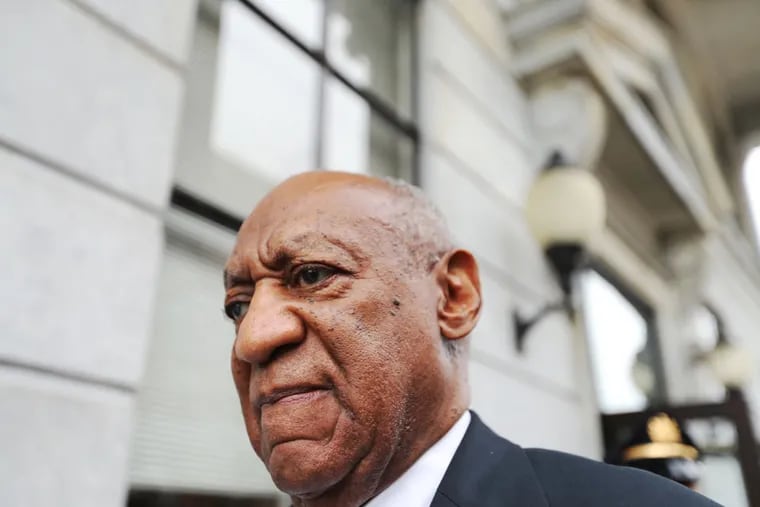 Bill Cosby leaves Montgomery County Courthouse in June 2017.
