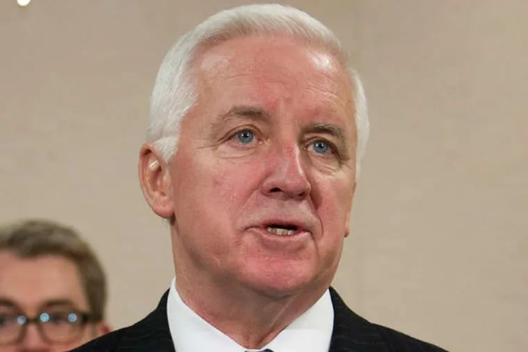 "We've been negotiating for a year and I am starting to feel like a yo-yo," Gov. Corbett said. (ALEJANDRO A. ALVAREZ / STAFF PHOTOGRAPHER, FILE)
