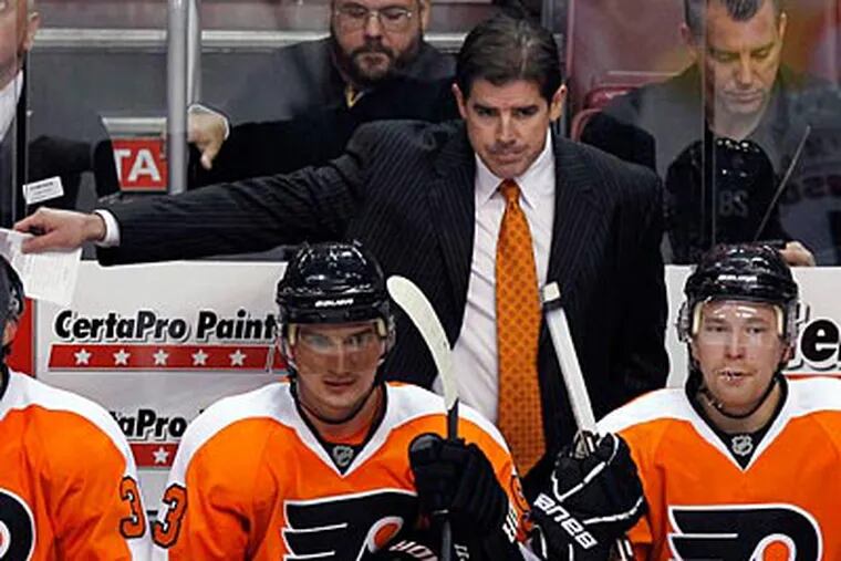 "I have to take 100 percent responsibility for what happened [Sunday]," Peter Laviolette said. (Yong Kim/Staff file photo)