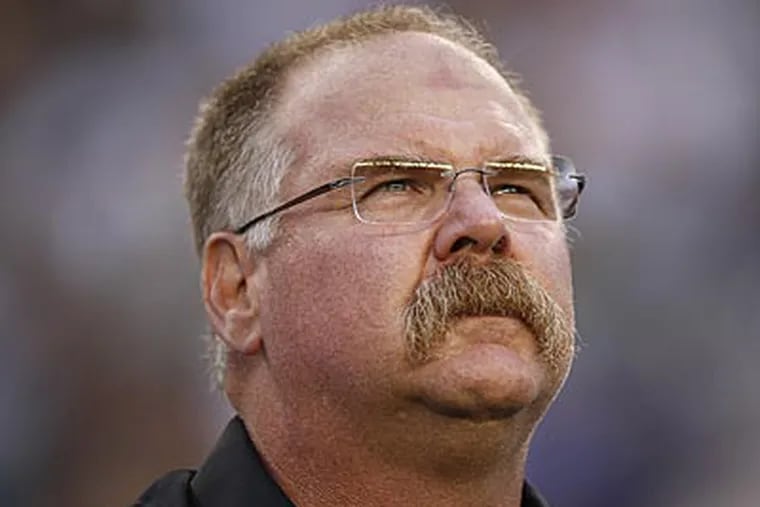 Andy Reid remained outwardly placid during a tumultuous time. (David Maialetti/Staff Photographer)