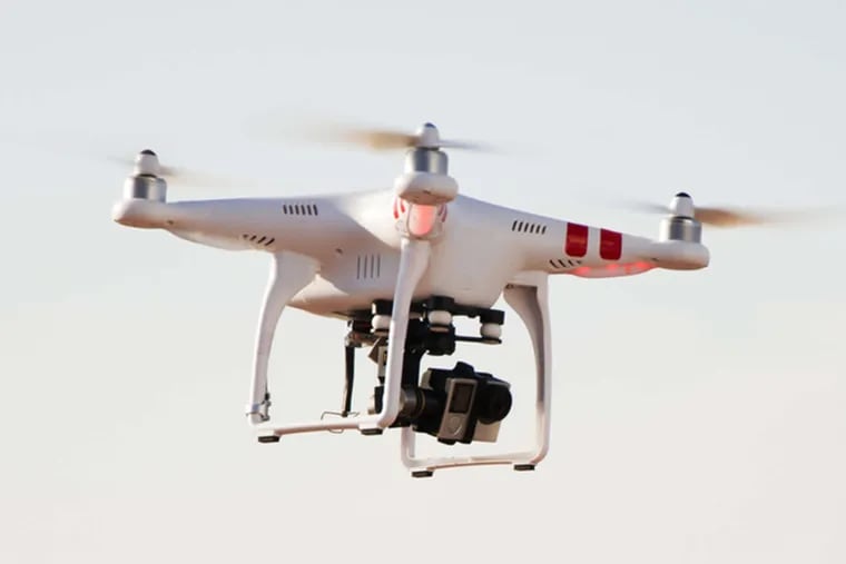 Drones up to 55 pounds, including attached cameras, must be reported to the FAA.