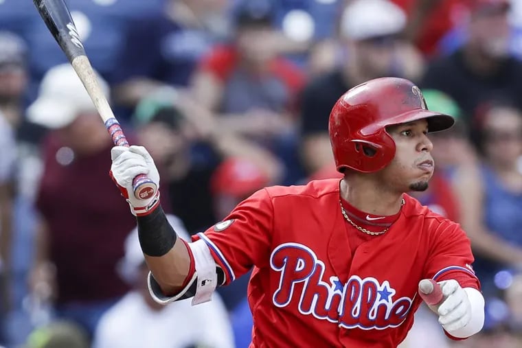 Phillies second baseman Cesar Hernandez could end up on the trade block if top prospect Scott Kingery continues his rise through the minor leagues.