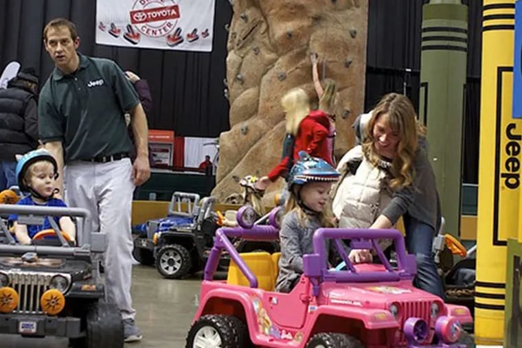 The Philly Auto Show takes place January 31 through February 8, and includes a kids’ portion of “Camp Jeep,” with drivable toy Jeeps and a climbing wall.